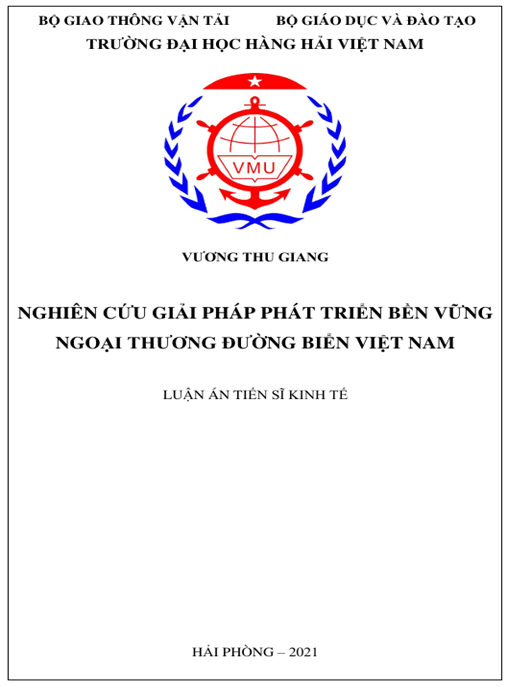 Luận án – Nghiên cứu giải pháp phát triển bền vững ngoại thương đường biển Việt Nam