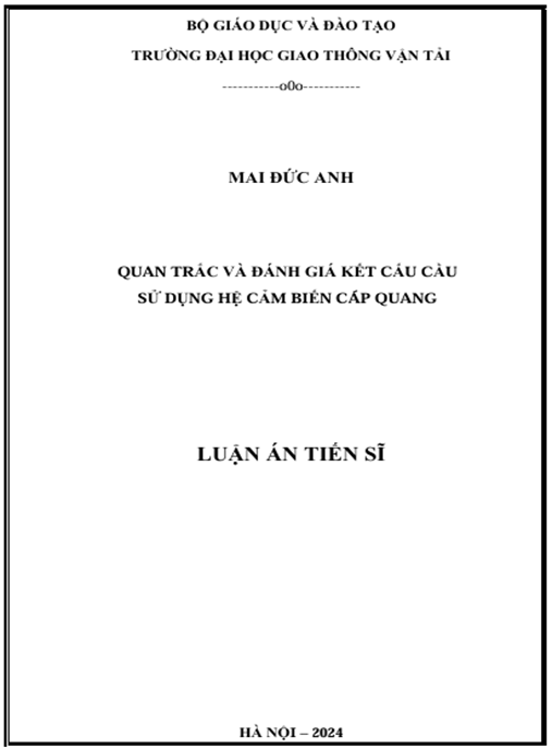 Luận án – Quan trắc và đánh giá kết cấu cầu sử dụng hệ cảm biến cáp quang