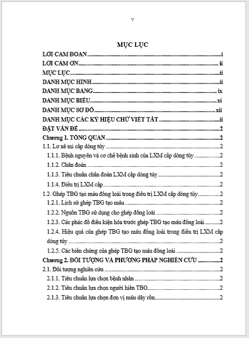 Luận án Đánh giá kết quả điều trị lơ xê mi cấp dòng tủy bằng ghép tế bào gốc tạo máu đồng loài giai đoạn 2012-2015.