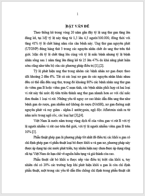 Luận án Nghiên cứu áp dụng và đánh giá hiệu quả kỹ thuật nút nhánh tĩnh mạch cửa gây phì đại gan trước phẫu thuật cắt gan