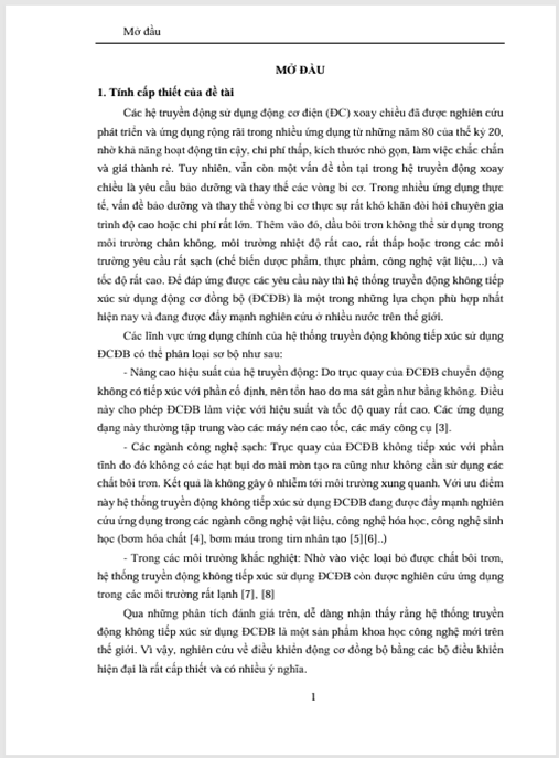 Luận án Nghiên cứu điều khiển hệ thống truyền động sử dụng động cơ đồng bộ từ thông dọc trục kích từ nam châm vĩnh cửu.