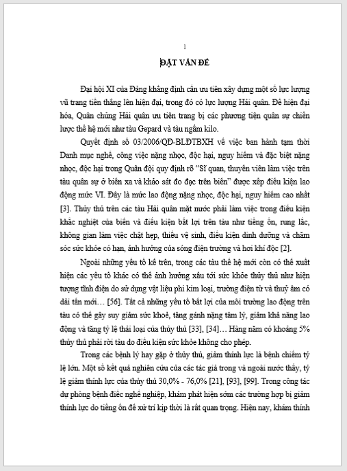 Luận án Nghiên cứu điều kiện lao động sinh hoạt và sức khỏe thủy thủ tàu Hộ tống lớp Gepard hiệu quả biện pháp can thiệp