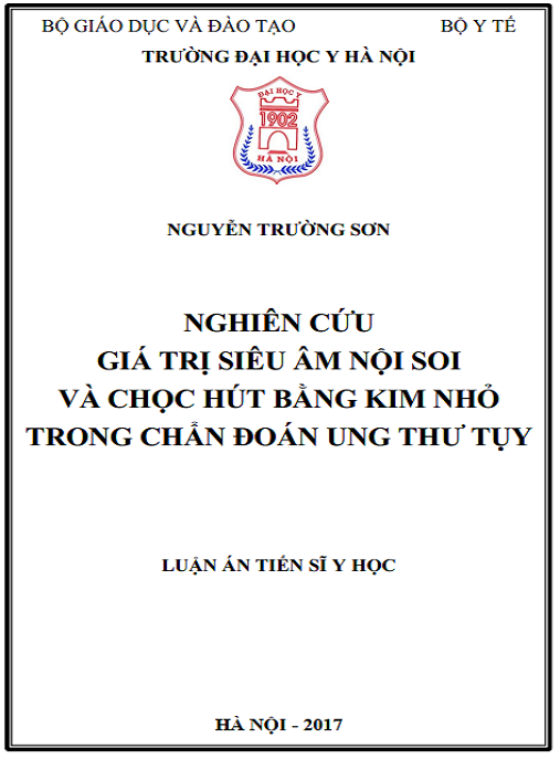 Luận án Nghiên cứu giá trị siêu âm nội soi và chọc hút bằng kim nhỏ trong chẩn đoán ung thư tụy