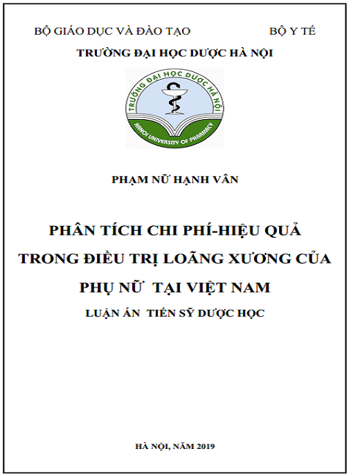 Luận án Phân tích chi phí-hiệu quả trong điều trị loãng xương của phụ nữ tại Việt Nam