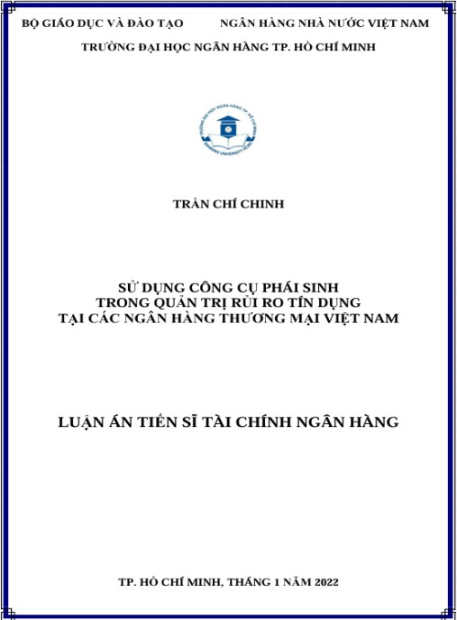 Luận án Sử dụng công cụ phái sinh trong quản trị rủi ro tín dụng tại các ngân hàng thương mại Việt Nam