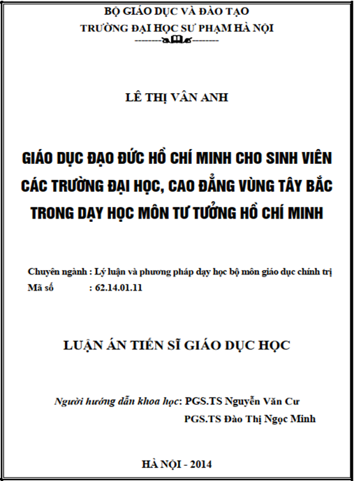 Luận án Tín ngưỡng – tôn giáo ở Vĩnh Phúc – Thực trạng – đặc điểm và những vấn đề đặt ra