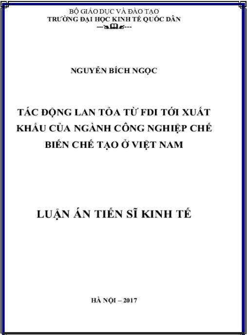Luận án Ảnh hưởng của cổ phần hóa đến hiệu quả tài chính của các DNNN Việt Nam