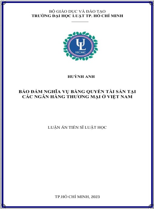 Luận án Bảo đảm nghĩa vụ bằng quyền tài sản tại các ngân hàng thương mại