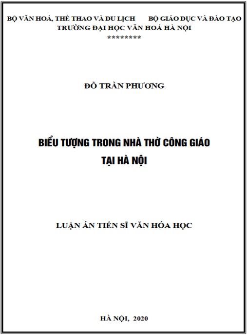Luận án Biểu tượng trong nhà thờ Công giáo tại Hà Nội