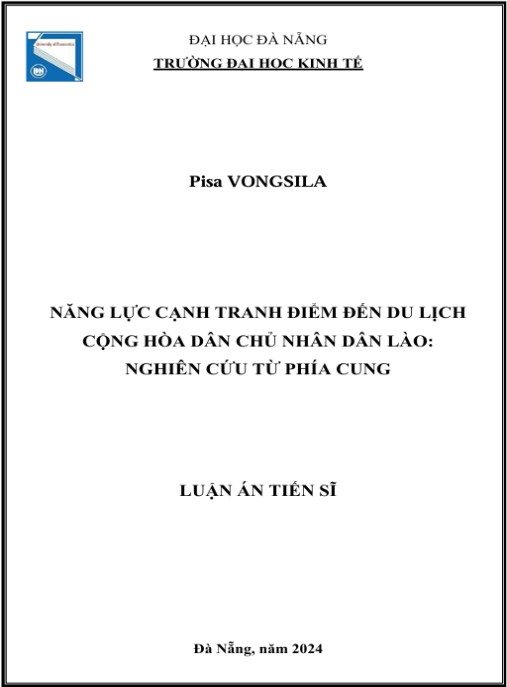 Luận án Năng lực cạnh tranh điểm đến du lịch Cộng hòa Dân chủ Nhân dân Lào: Nghiên cứu từ phía cung