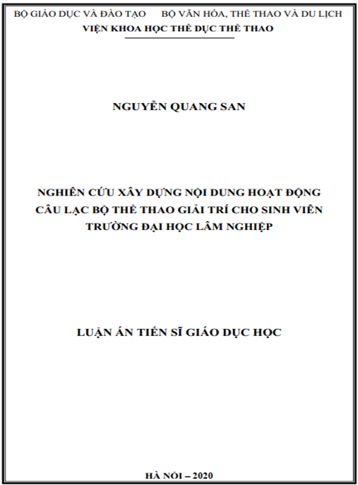 Luận án Quản lý bồi dưỡng năng lực quản lý cho trưởng khoa trường đại học dựa vào năng lực