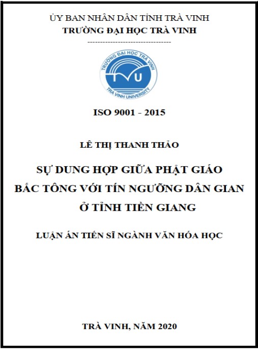Luận án Sự dung hợp giữa Phật giáo Bắc Tông với tín ngưỡng dân gian ở tỉnh Tiền Giang