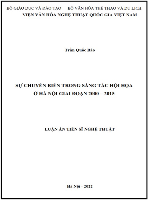 Luận án Sự chuyển biến trong sáng tác hội họa ở Hà Nội giai đoạn 2000 – 2015
