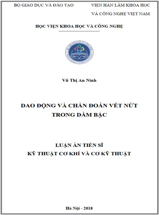 Luận án Dao động và chẩn đoán vết nứt trong dầm bậc