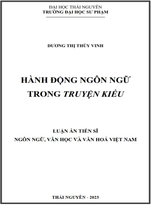Luận án Hành động ngôn ngữ trong Truyện Kiều