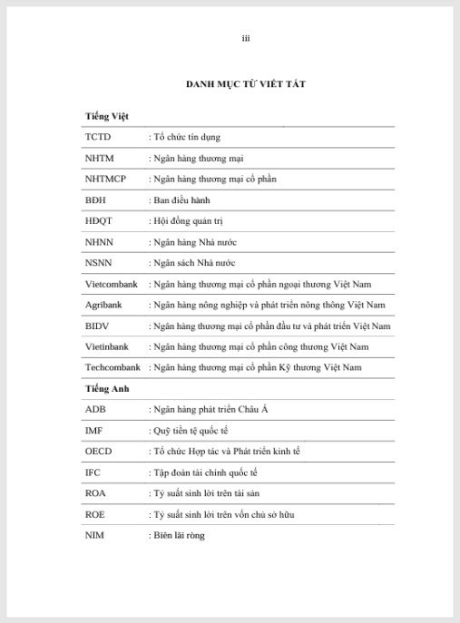 Luận án Nâng cao hiệu quả quản trị Ngân hàng thương mại cổ phần Ngoại thương Việt Nam trong bối cảnh hội nhập kinh tế quốc tế
