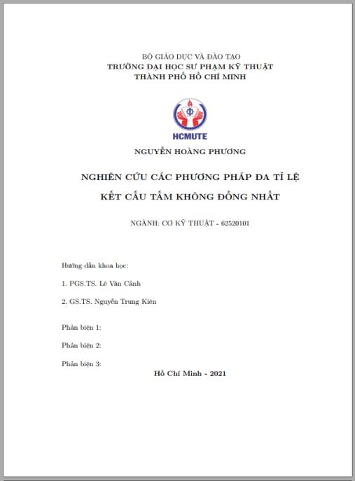 Luận án Nghiên cứu các phương pháp đa tỉ lệ kết cấu tấm không đồng nhât.