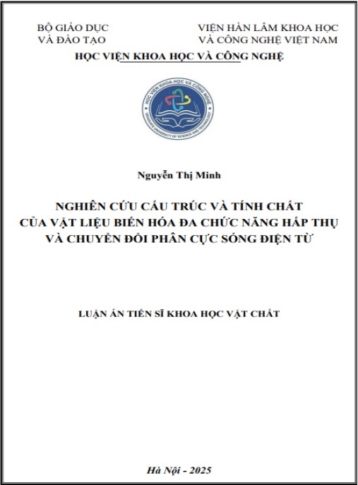 Luận án Nghiên cứu cấu trúc và tinh chất của vật liệu biến hóa đac chức năng hấp thụ và chuyển đổi phân cực sóng điện từ