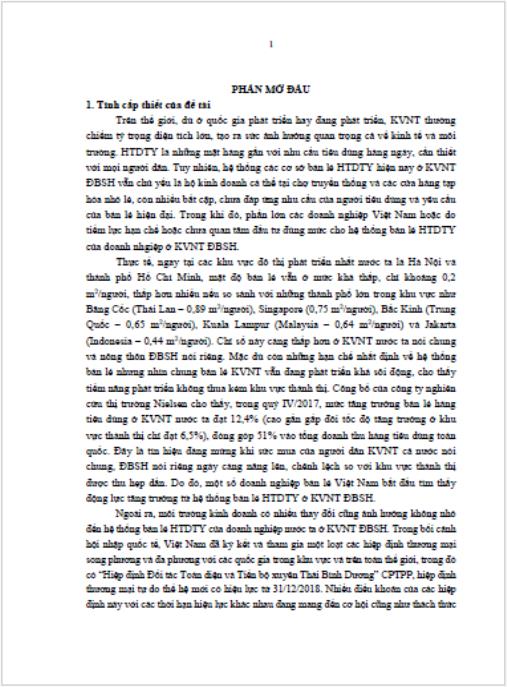 Luận án Nghiên cứu hệ thống bán lẻ hàng tiêu dùng thiết yếu khu vực nông thôn đồng bằng Sông Hồng của các doanh nghiệp Việt Nam