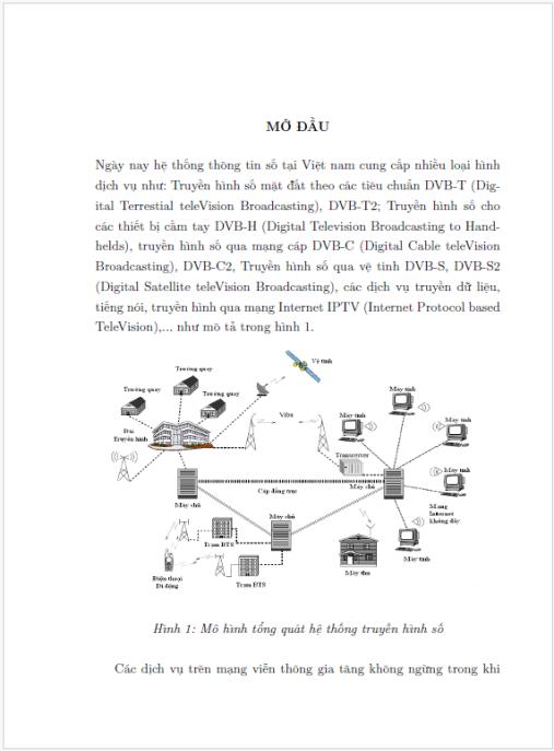 Luận án Nghiên cứu xây dựng mã sửa sai có ma trận kiểm tra mật độ thấp trong truyền dẫn số
