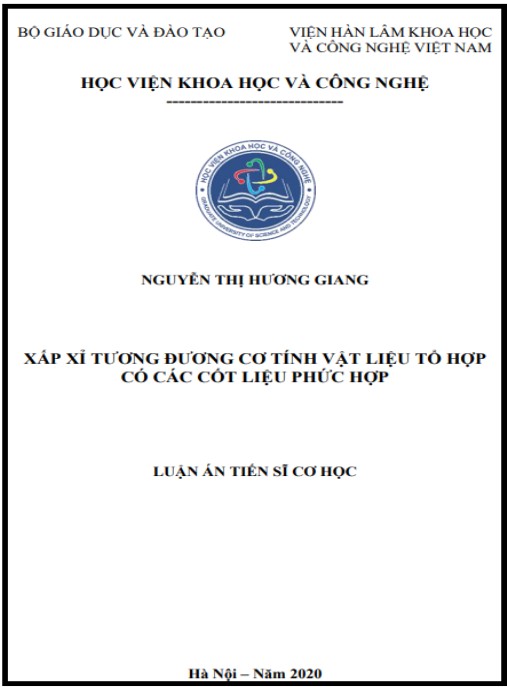 Luận án Xấp xỉ tương đương cơ tính vật liệu tổ hợp có các cốt liệu phức hợp