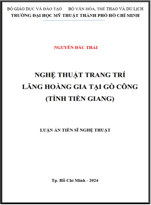Luận án Nghệ thuật trang trí lăng Hoàng gia tại Gò Công (Tỉnh Tiền Giang)