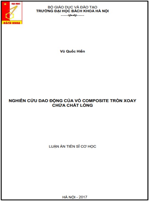 Luận án Nghiên cứu dao động của vỏ composite tròn xoay chứa chất lỏng