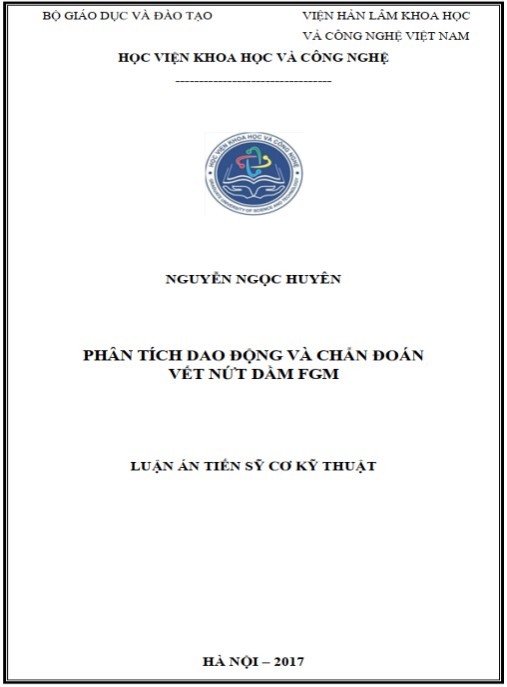 Luận án Phân tích dao động và chẩn đoán vết nứt dầm FGM