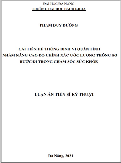 Luận án Cải tiến hệ thống định vị quán tính nhằm nâng cao độ chính xác ước lượng thông số bước đi trong chăm sóc sức khỏe