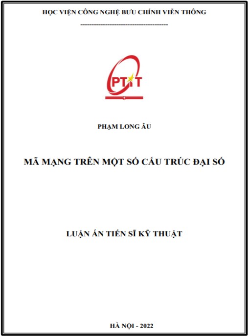 Luận án Mã mạng trên một số cấu trúc đại số