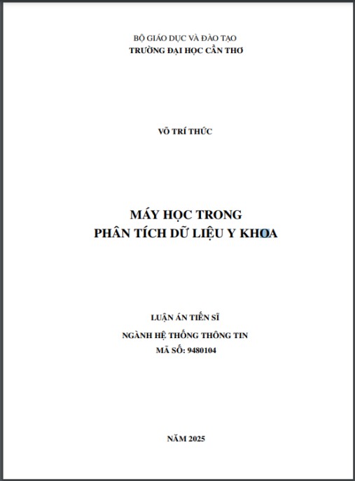 Luận án Máy học trong phân tích dữ liệu y khoa