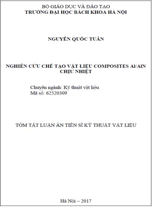 Luận án Nghiên cứu chế tạo dây, thanh nano ZnO và vật liệu lai ZnO-SnO2, ZnO-LaOCl nhằm ứng dụng cho cảm biến khí