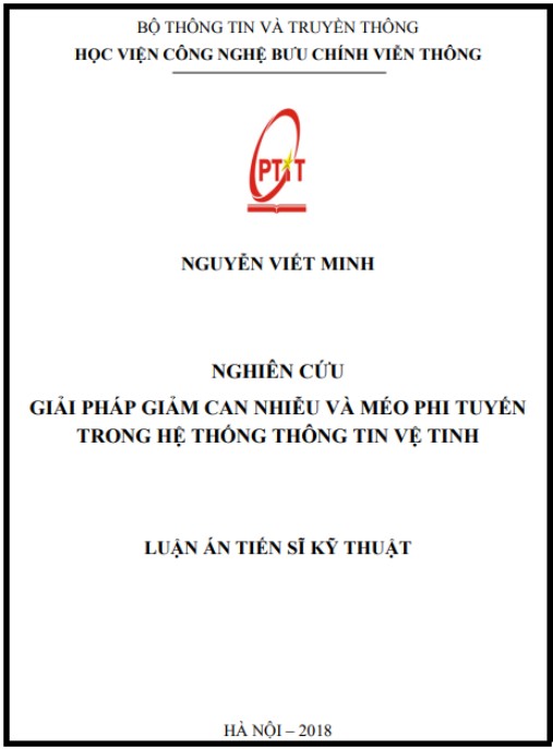 Luận án Nghiên cứu giải pháp giảm can nhiễu và méo phi tuyến trong hệ thống thông tin vệ tinh