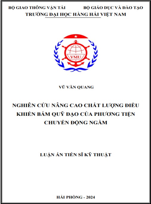 Luận án Nghiên cứu nâng cao chất lượng điều khiển bám quỹ đạo của phương tiện chuyển động ngầm