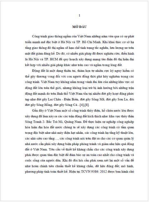 Luận án Nghiên cứu phương pháp tính kết cấu công trình ngầm đô thị trong nền đất yếu chịu tác dụng của động đất