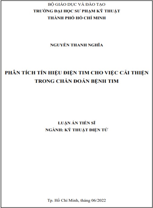 Luận án Phân tích tín hiệu điện tim cho việc cải thiện trong chẩn đoán bệnh tim