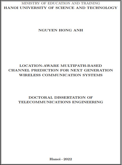Luận án Ứng dụng thông tin vị trí sử dụng các thành phần đa đường trong dự báo kênh cho hệ thống truyền thông vô tuyến thế hệ mới